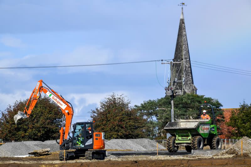 FILE PHOTO: Construction work takes place in Ashford