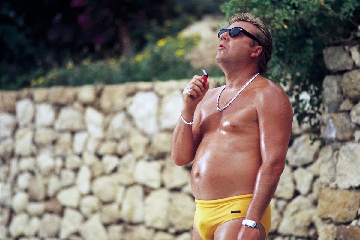 Budgie smuggled: Ray Winstone embraces the sun in the British crime classic ‘Sexy Beast’  (Shutterstock)