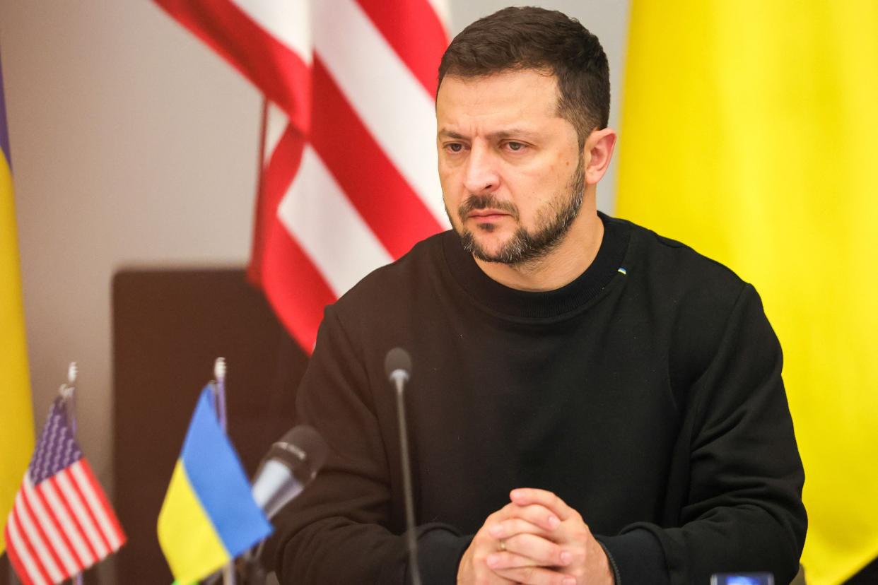 Ukrainian president Volodymyr Zelensky said the world expects success ‘too quickly’ (POOL/AFP via Getty Images)