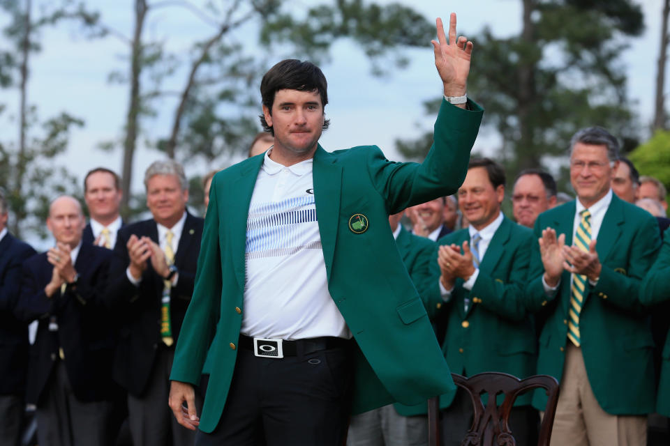 Bubba Watson may not find Augusta National as welcoming as it was for him in 2014.  (David Cannon/Getty Images)