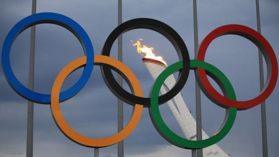 Antorcha olímpica en Sochi.