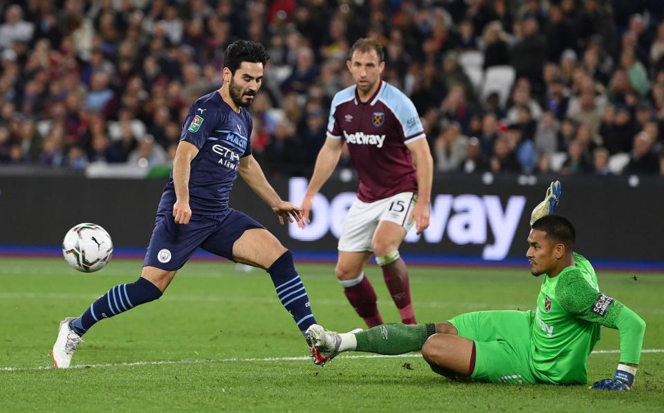 West Ham's fine season continues as they knock out Carabao Cup holders Man City on penalties - GETTY IMAGES