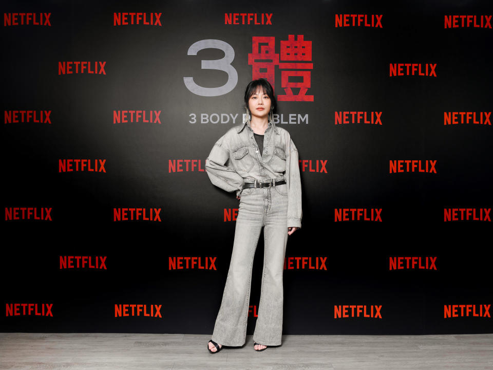 曾靖首度演出就擔綱《3體》重要角色。（圖／Netflix）