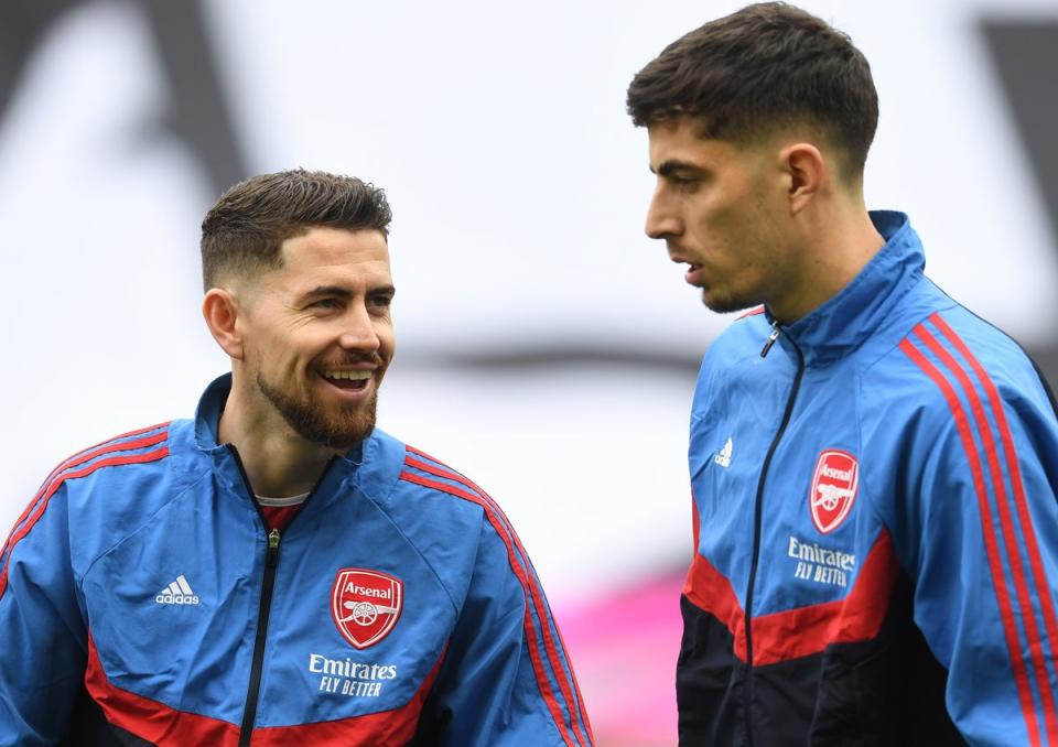 Jorginho and Kai Havertz have settled in north London (Arsenal FC via Getty Images)