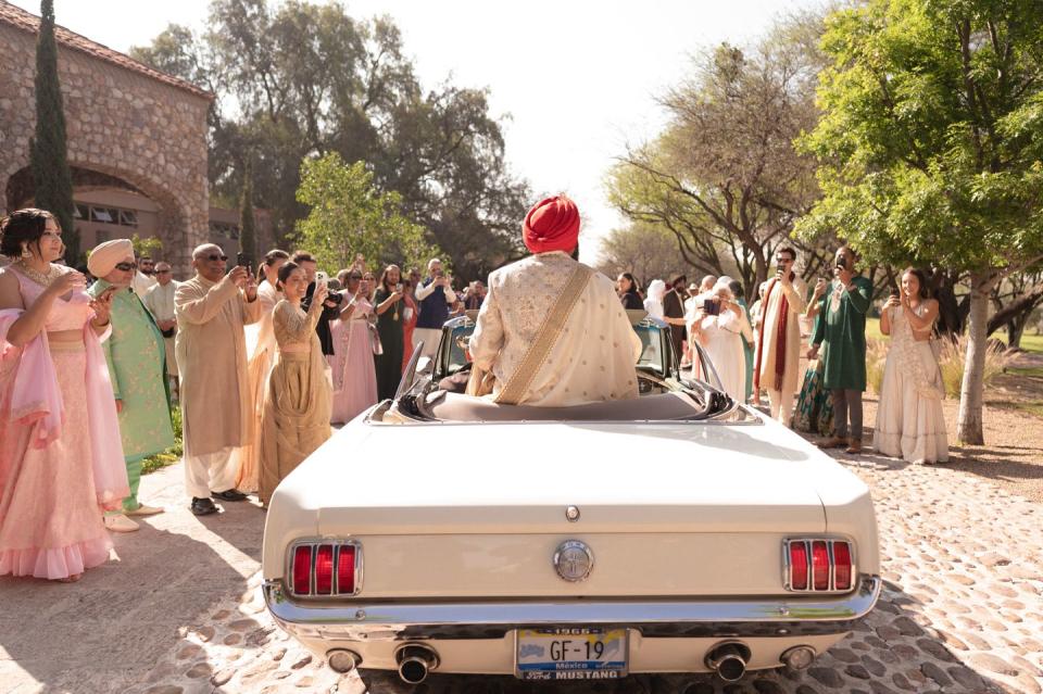 a group of people in a car