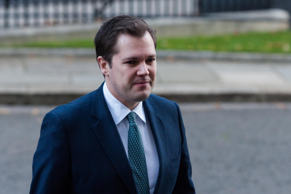 Secretary of State for Housing, Communities and Local Government Robert Jenrick arrives in Downing Street in central London to attend Cabinet meeting held at the Foreign Office on 01 December, 2020 in London, England. Today MPs in the House of Commons will vote on the new tiered Coronavirus restrictions as the four week lockdown across England comes to an end. (Photo by WIktor Szymanowicz/NurPhoto via Getty Images)