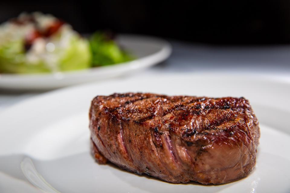 The 8-ounce filet mignon at 801 Chophouse.