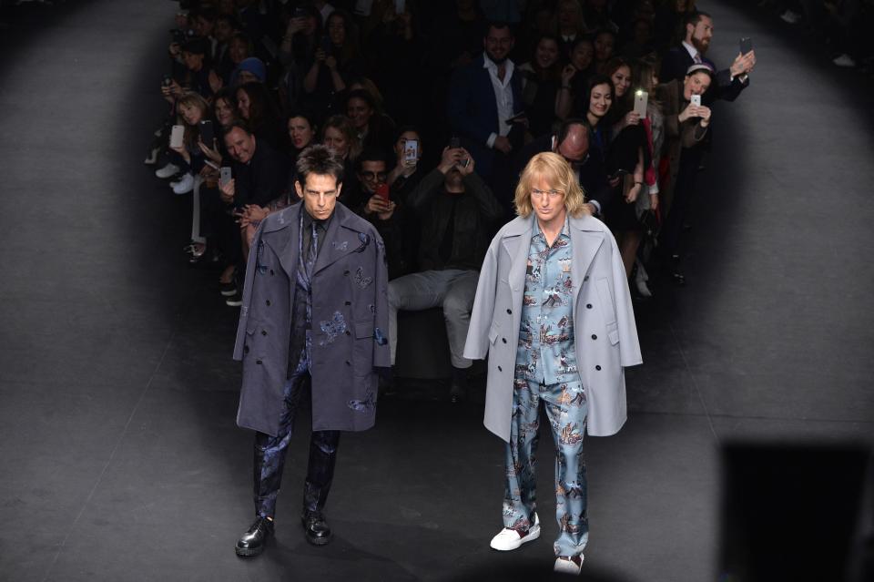 <p>In Anspielung auf den Comedy-Hit „Zoolander“ engagierte das Modehaus Valentino im Jahr 2015 die Schauspieler Ben Stiller und Owen Wilson. Mit perfektionierter “Blue Steel”-Pose zeigten sie die neuesten Trends für Herbst und Winter. (Bild: Getty Images) </p>