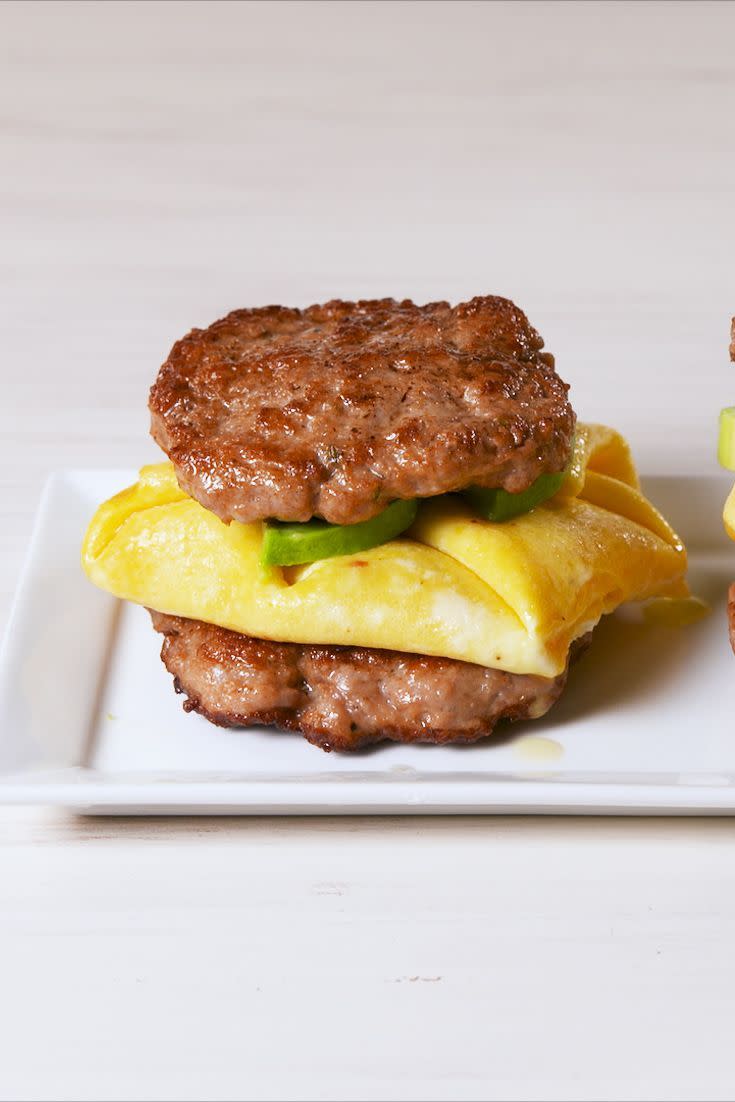 Keto Sausage Breakfast Sandwich