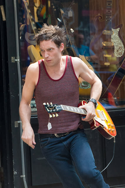 You can’t always get what you want, but if you tune into HBO's upcoming 1970s rock 'n' roll series, you <em>can </em>get a Mick Jagger look-a-like! The Rolling Stones frontman is executive producing the show, which stars the eldest of his three sons, 29-year-old James, a series regular and a spitting image of his rock star dad. Splash/ Getty Images <strong>WATCH: How James Brown Inspired Mick Jagger in Music</strong> He's certainly got the Jagger looks, from Mick's signature sneer to his lean physique and skinny legs. James was spotted filming scenes for the as-yet-untitled show in the East Village on Wednesday, with guitar in hand, and the resemblance to his dad is uncanny. Splash News <strong>NEWS: Mick Jagger Remembers Late Girlfriend L'Wren Scott on her 51st Birthday </strong> Martin Scorsese directed the pilot of the show, which is set in 1970s-era New York City and will co-star Bobby Canavale, Ray Romano, and Olivia Wilde. James plays Kip Stevens, the lead singer of an early punk rock band called the Nasty Bits. Seems like the apple doesn’t fall too far from the tree! <strong>WATCH: 9 Uncanny Celebrity Mother-Daughter Lookalikes </strong>