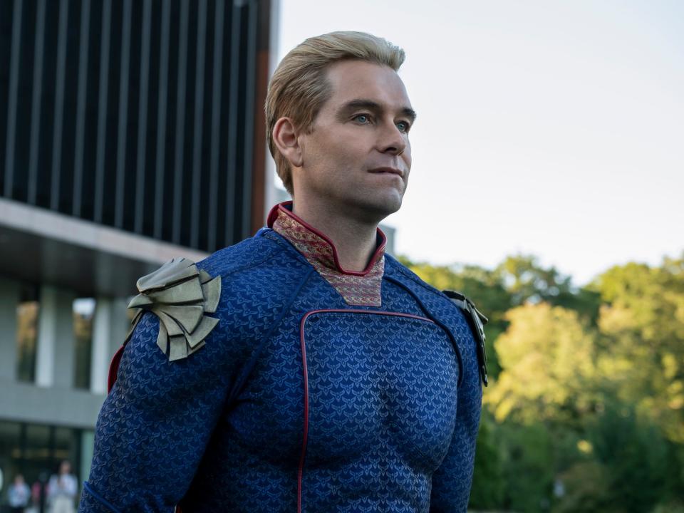 Antony Starr as Homelander on season one, episode eight of "Gen V."