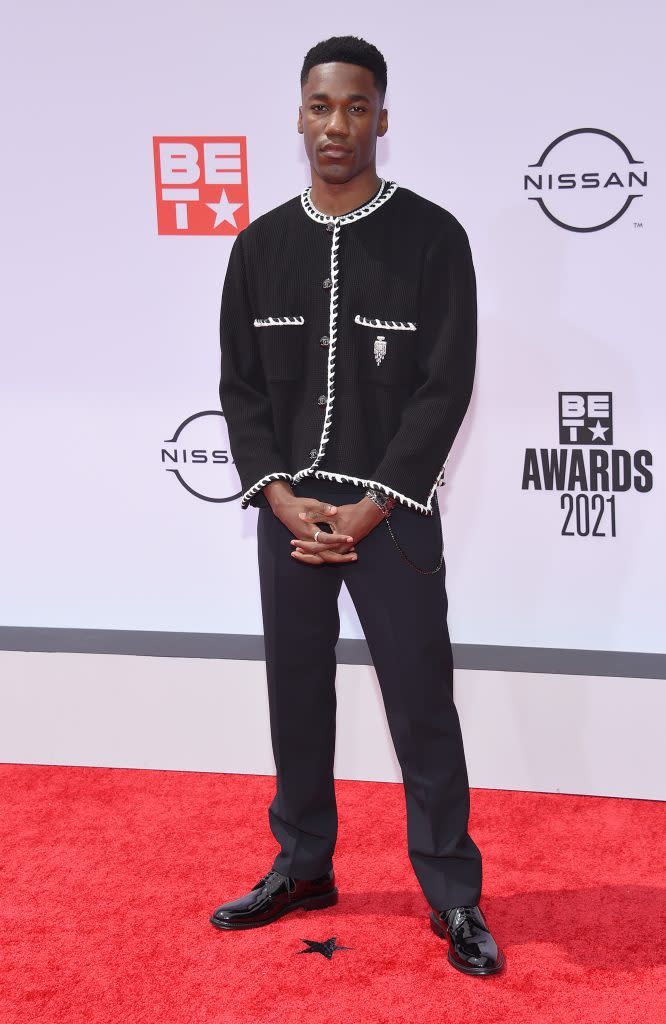 Giveon attends the 2021 BET Awards at Microsoft Theatre L.A. Live in Los Angeles on June 27, 2021. - Credit: O'Connor/AFF-USA.com / MEGA
