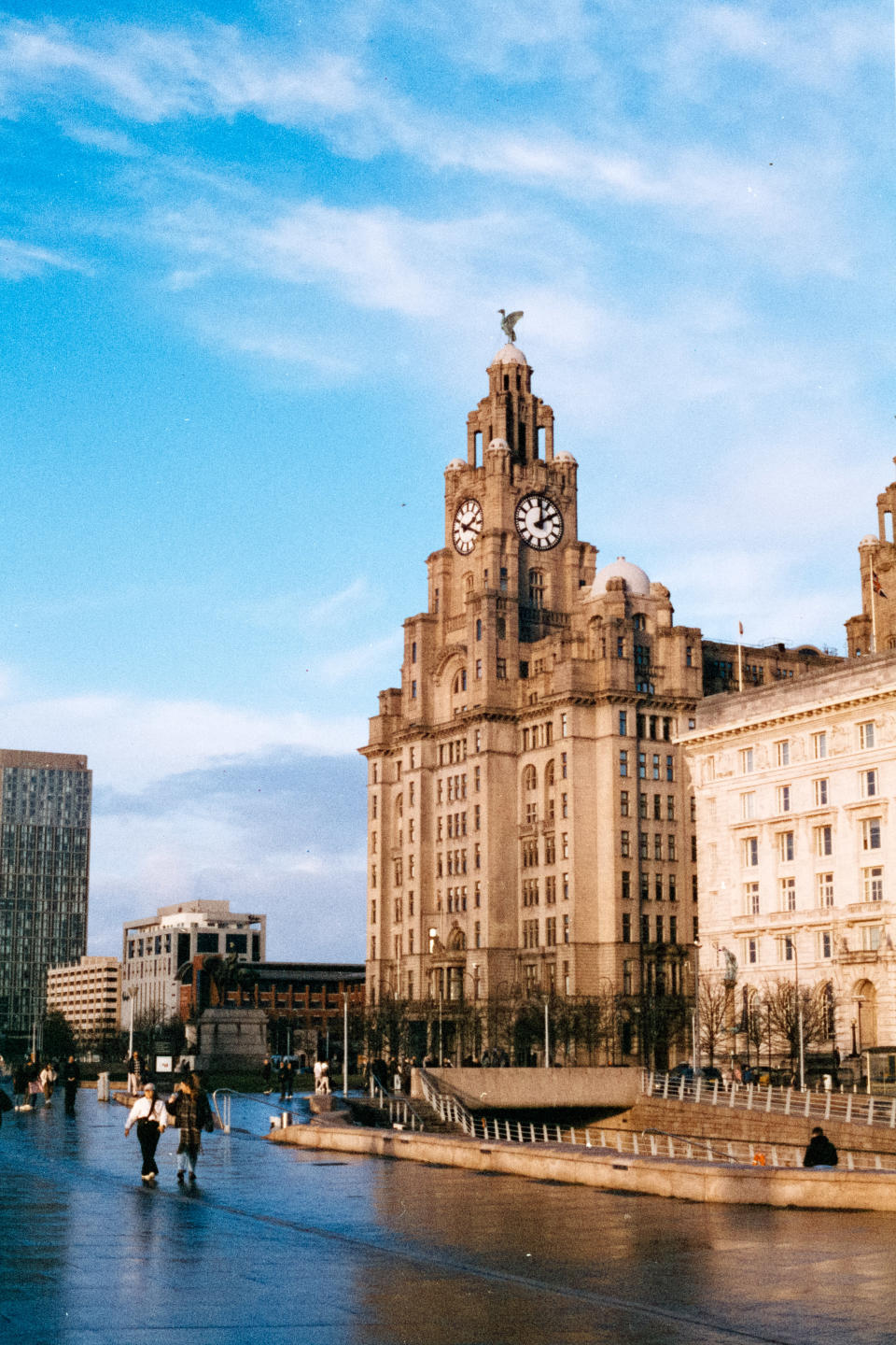 The Liver Building in Liverpool taken on Harman Phoenix 200 35mm film