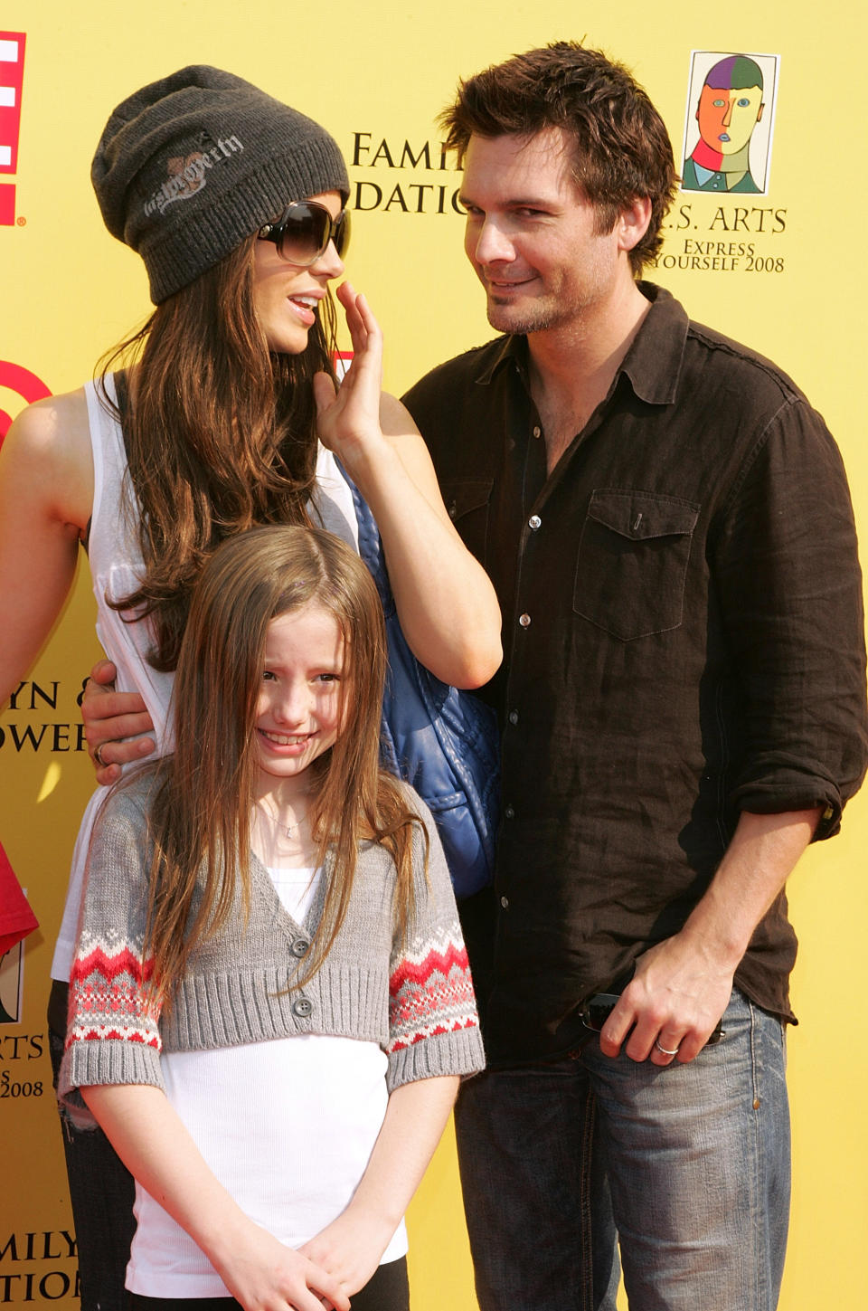 Her famous parents: Kate Beckinsale and Michael Sheen (not pictured above, that's Kate's ex Len Wiseman)