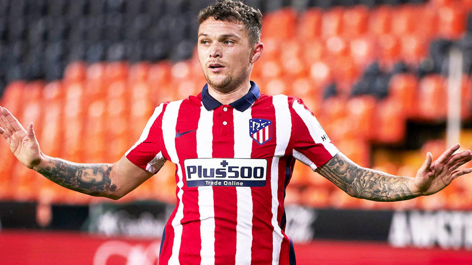 Kieran Trippier (pictured) playing for Atletico Madrid.