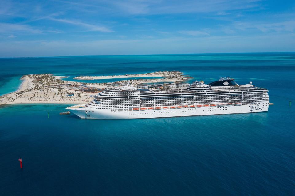 MSC Divina in Ocean Cay, Bahamas