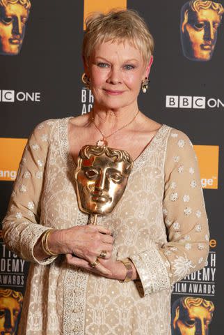 <p>Dave Hogan/Mission/Getty Images</p> Dame Judi Dench at the 2002 BAFTAs