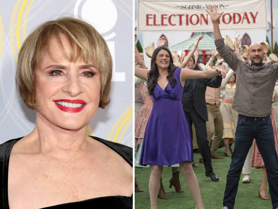 Pattie LuPone, Cecily Strong and Keegan-Michael Key in ‘Schmigadoon!’ (Getty Images / Apple TV+)
