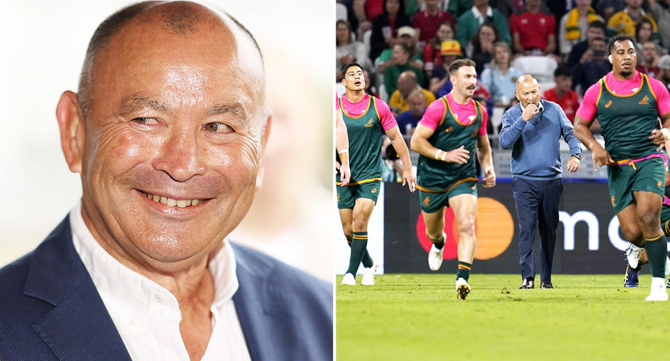 Eddie Jones has committed to Australian rugby, stating he intends to coach the Wallabies through to the home World Cup in 2027. Image: Getty

