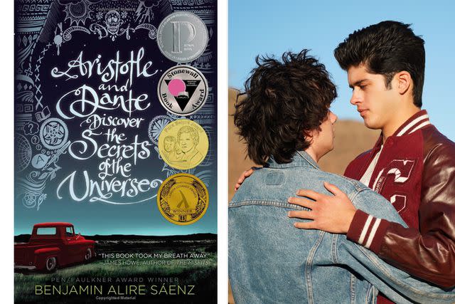 <p>Simon & Schuster/Blue Fox Entertainment</p> Reese Gonzales and Max Pelayo in "Aristotle and Dante Discover the Secrets of the Universe"