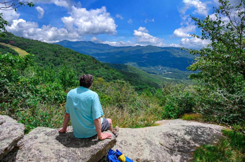 Take a hike with stunning views at Beech Mountain. Beech Mountain