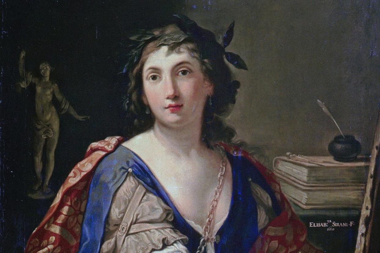 'Alegoría de la pintura', de Elisabetta Sirani, probablemente un autorretrato. <a href="https://commons.wikimedia.org/wiki/File:Allegory_of_Painting_SiraniFXD.jpg" rel="nofollow noopener" target="_blank" data-ylk="slk:Wikimedia Commons;elm:context_link;itc:0;sec:content-canvas" class="link ">Wikimedia Commons</a>