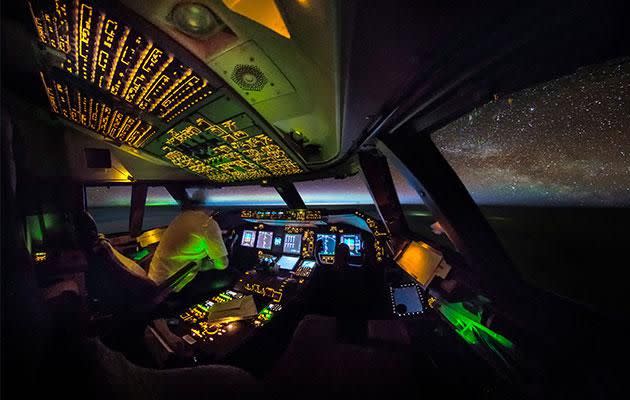 This is what pilots see when they land. Photo: Caters