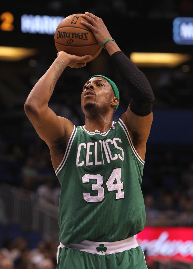 Paul Pierce of the Boston Celtics poses for a portrait during the