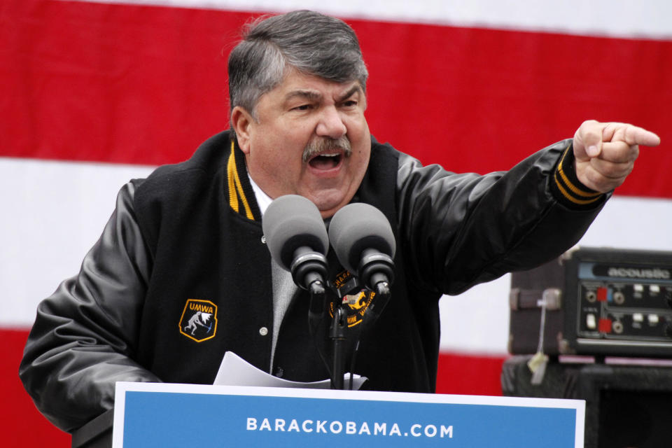 The AFL-CIO, the largest federation of labor unions with more than 11 million members, gave $5,375,000 in the 2014 election cycle: $5.35 million to its own Workers' Voice super PAC and $25,000 to House Majority PAC.  <em>Pictured: AFL-CIO President Richard Trumka</em>