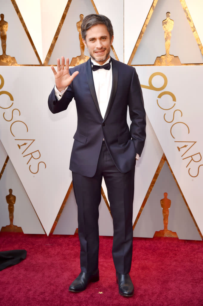 <p>Gael García Bernal attends the 90th Academy Awards in Hollywood, Calif., March 4, 2018. (Photo: Getty Images) </p>