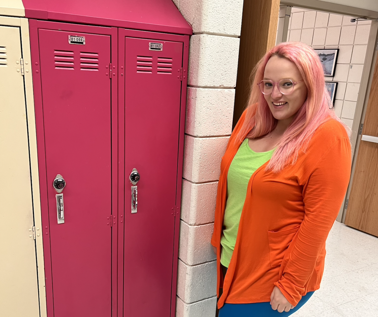 Seeing Sharpay's pink locker was a highlight of our East High tour. (Photo: Casey Clark)