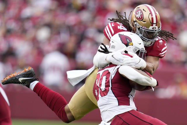 49ers rumble over threadbare Cardinals, enter playoffs on 10-game win  streak – KNBR