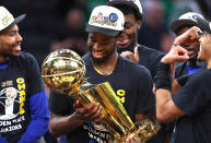 <p>During their playoff run, the Warriors defeated the Denver Nuggets and Memphis Grizzlies in the first and second rounds.</p>