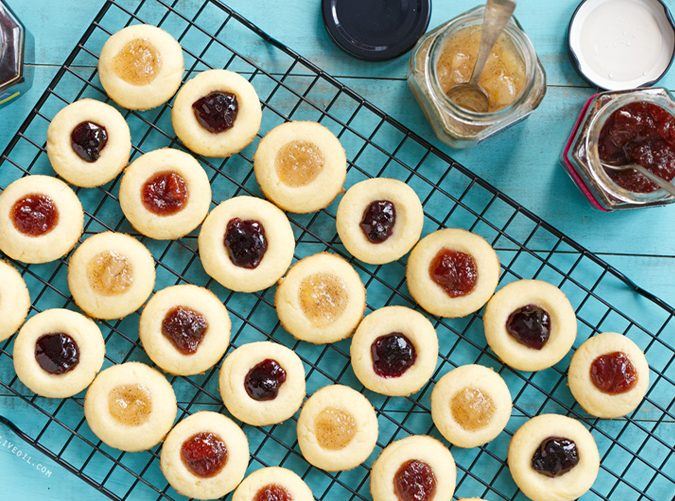 Jam-Filled Thumbprint Cookies