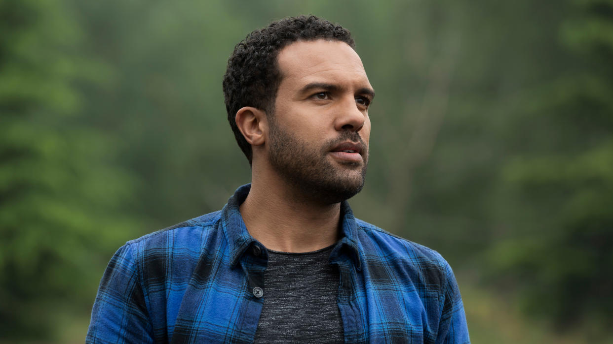 O-T Fagbenle plays Mason in Marvel blockbuster 'Black Widow'. (Jay Maidment/Disney/Marvel Studios)