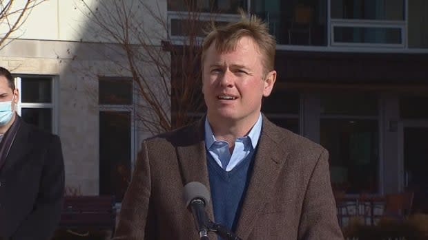 Health Minister Tyler Shandro says he hopes a review of Alberta's continuing care system leads to more patient-centred care and less stress for residents and families. (Mike Symington/CBC - image credit)