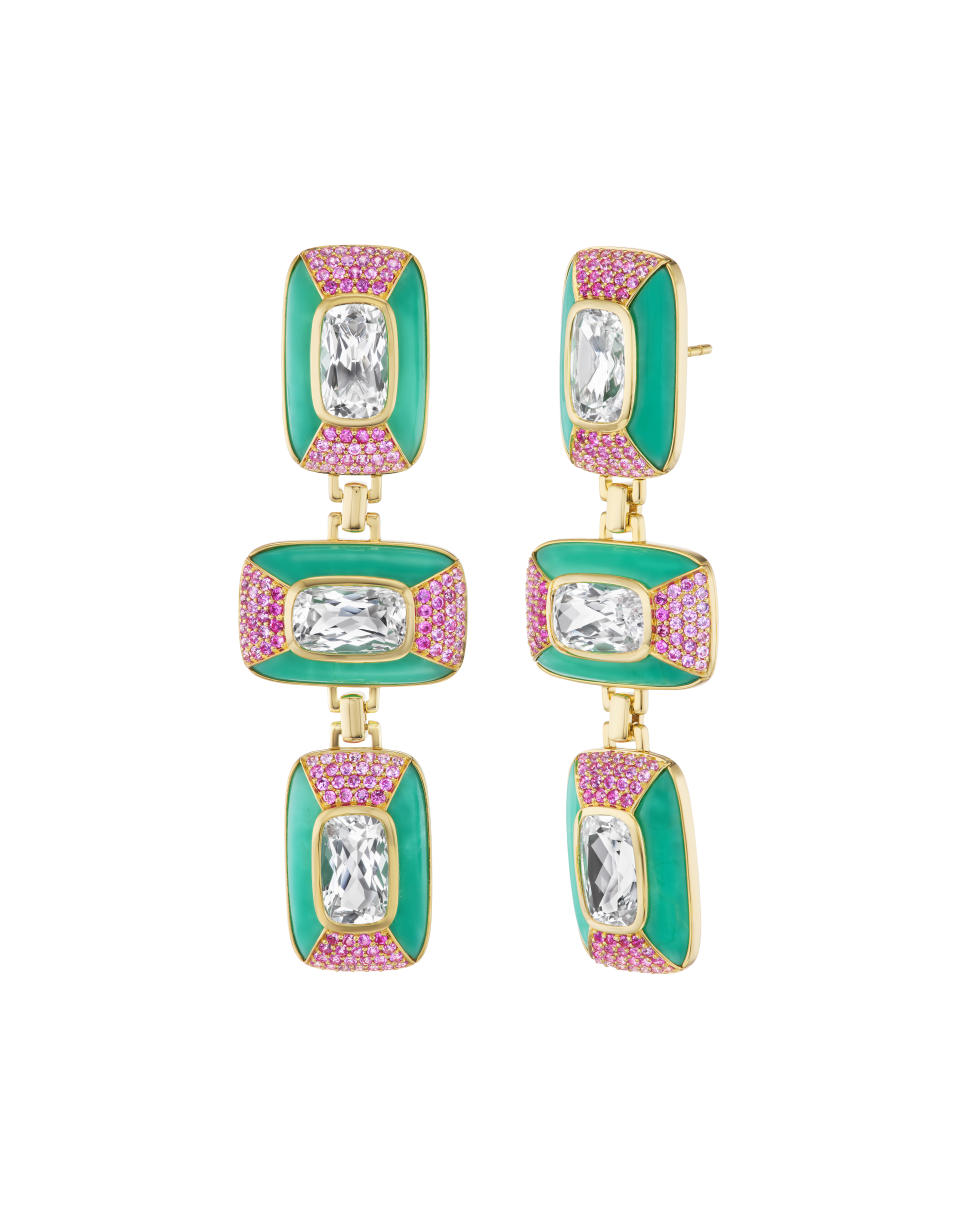 Emily P. Wheeler Patchwork earrings