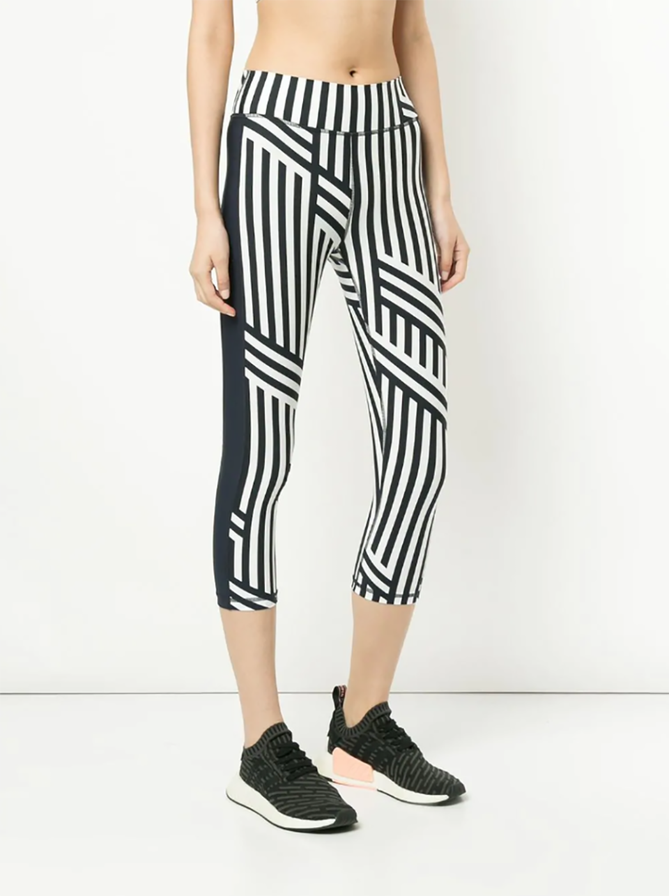 The Upside Striped Cropped Leggings, $43