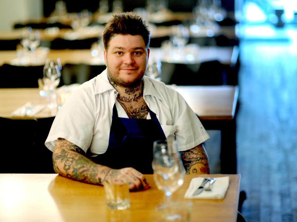 Portrait of chef Matty Matheson at Parts and Labour in 2012.