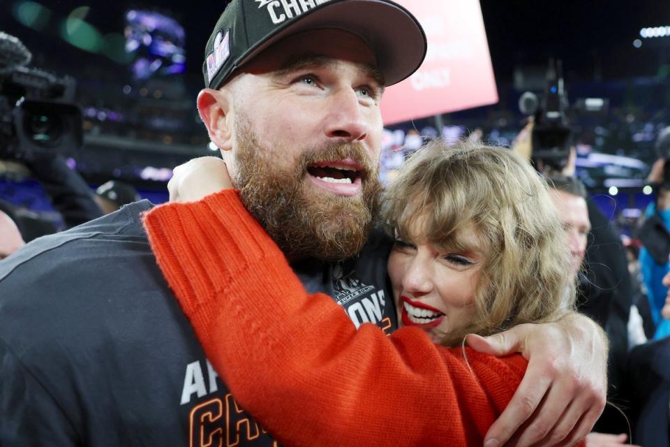 Travis Kelce and Taylor Swift have been romantically linked since September 2023 (Getty Images)