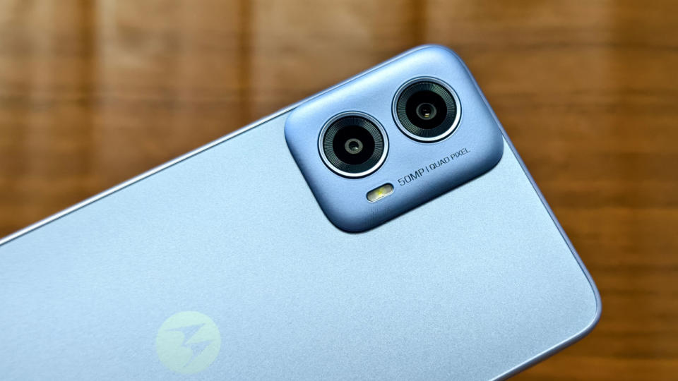 The Moto G34's camera bump