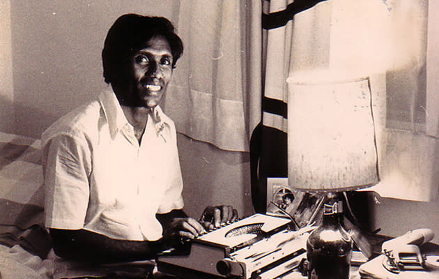 C Kunalan in Perth in 1980 on a Colombo Plan scholarship.