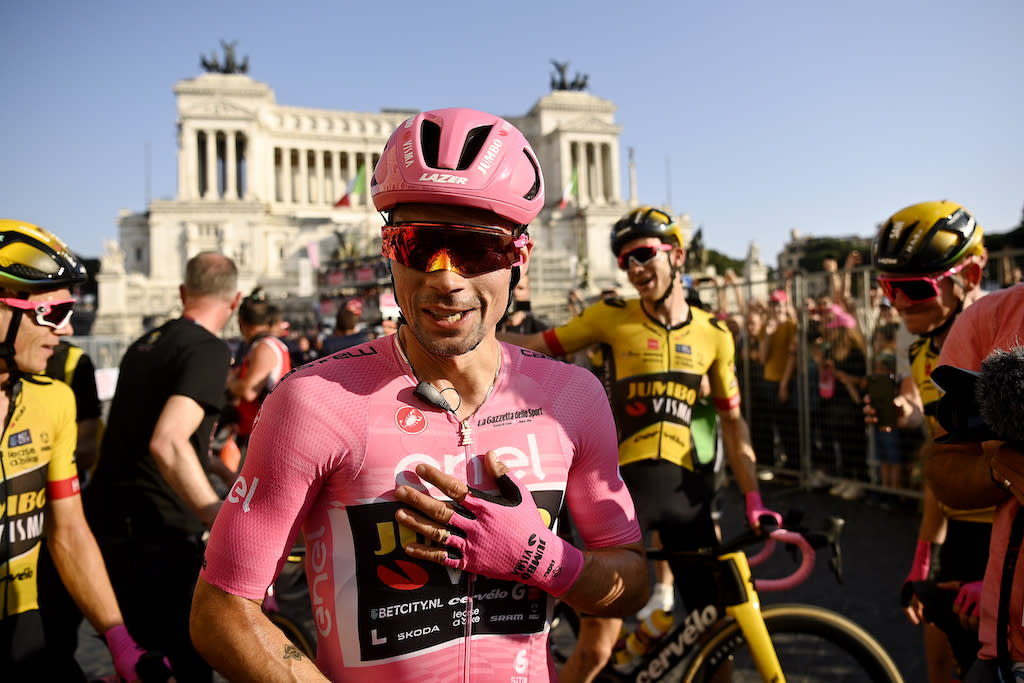  Primož Roglič (Jumbo-Visma) after winning the 2023 Giro d'Italia 