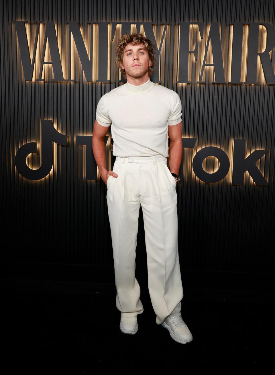 Lukas Gage attends Vanity Fair and TikTok Celebrate Vanities: A Night for Young Hollywood 2023.