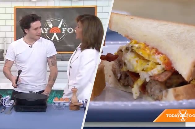 Brooklyn Beckham cooking on The Today Show (Photo: NBC)