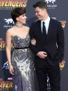 <p>What a marvel! Jost only had eyes for his leading lady at the April 2018 Hollywood premiere of <em>Avengers: Infinity War.</em></p>