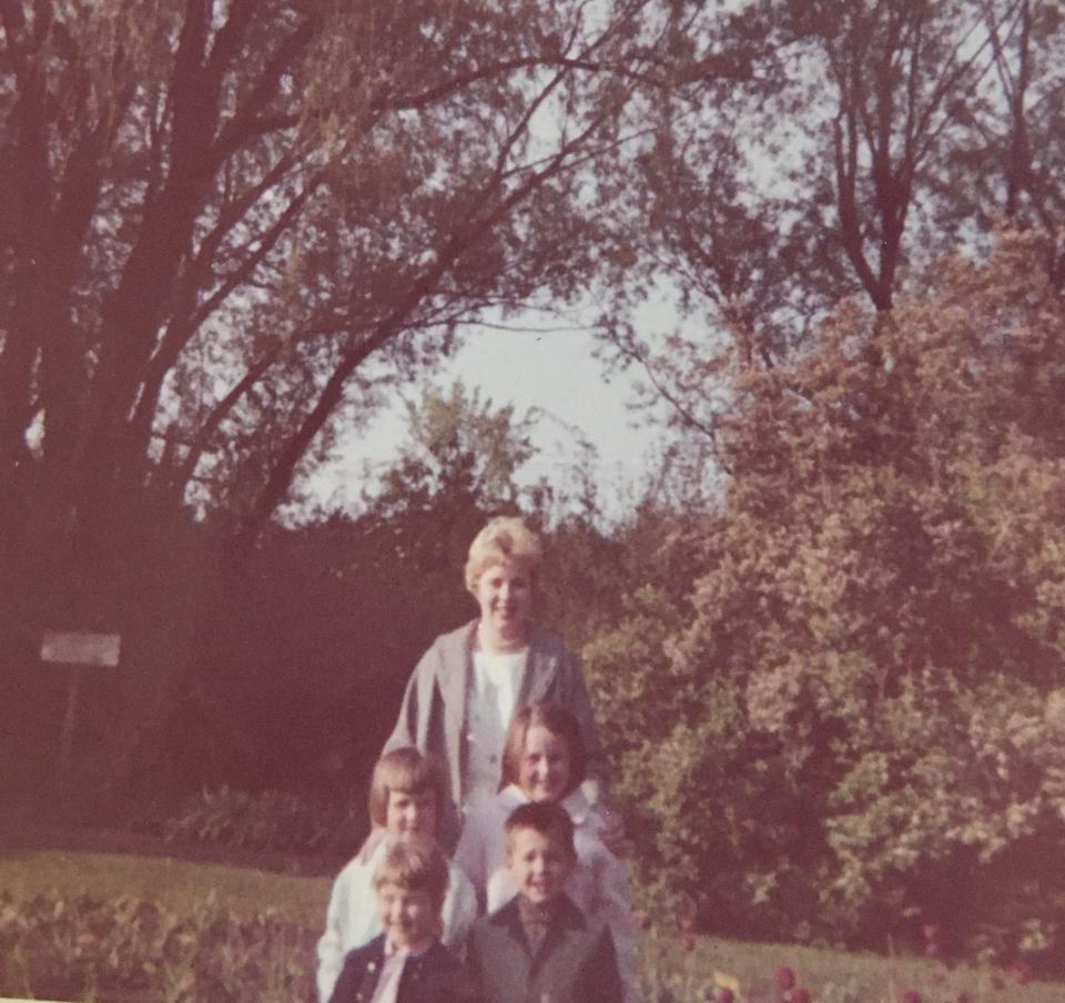 In an undated photo from the early 1960s, Barbara Kreft, then Bultman, posed for a photo with her four youngest siblings. Middle row: Linda, left, and Joyce. Front row: Janet, left, and Brian.