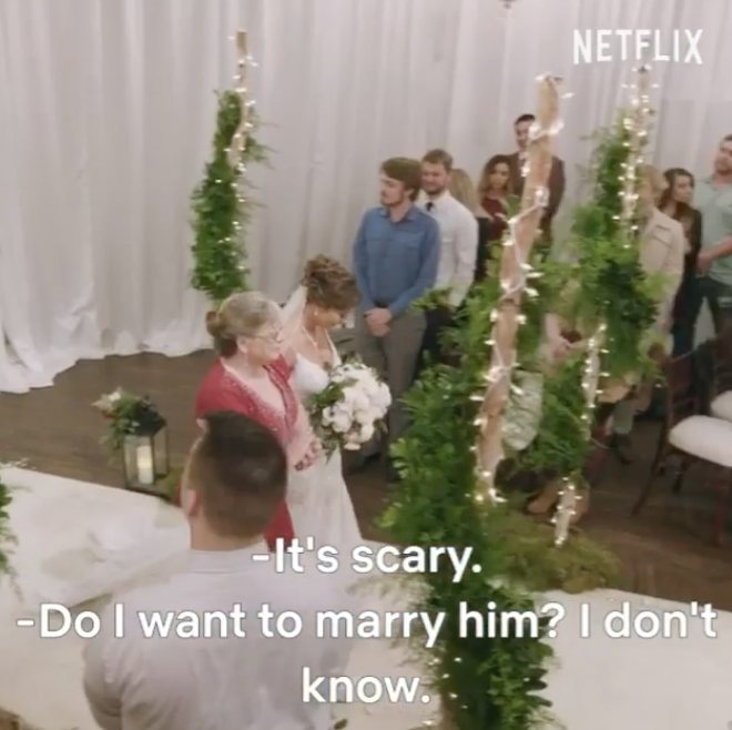 Couples have to make their *final* decision at the wedding.