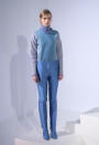 <b>LFW AW13: Pringle of Scotland </b><br><br>Roll-neck jumpers in shades of blue were another key look.<br><br>© Getty