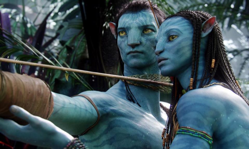 Sam Worthington and Zoe Saldana in Avatar.